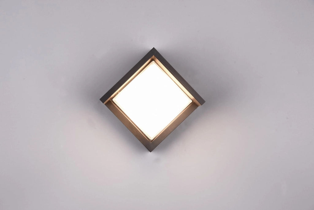 Applique esterna PUNO nera LED 8W 3000K IP54 RL R27026132