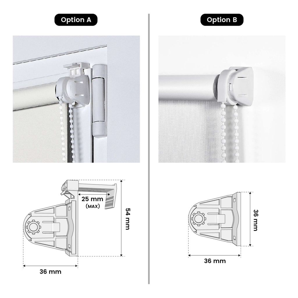 Tenda a Rullo Oscurante installazione senza foratura EasyFix Ecru 75x180 cm