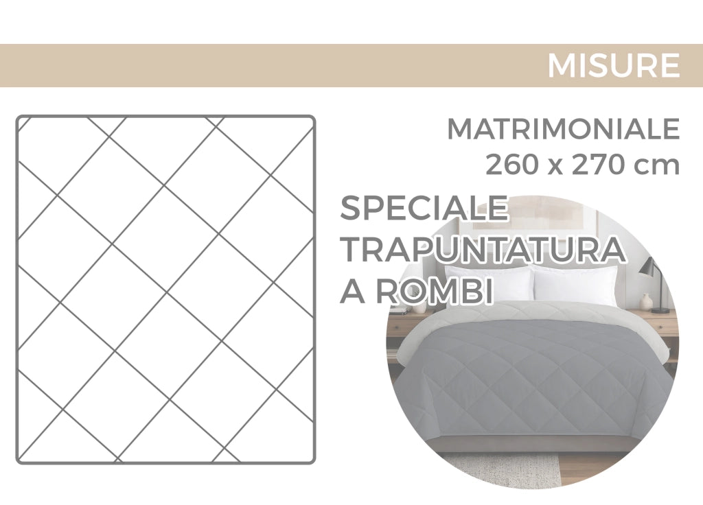 Trapuntino Piumino Estivo Primaverile 100g Disegno Maculato - Matrimoniale - Maculato
