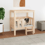 Cuccia per Cani 65,5x50,5x70 cm in Legno Massello di Pino 822372