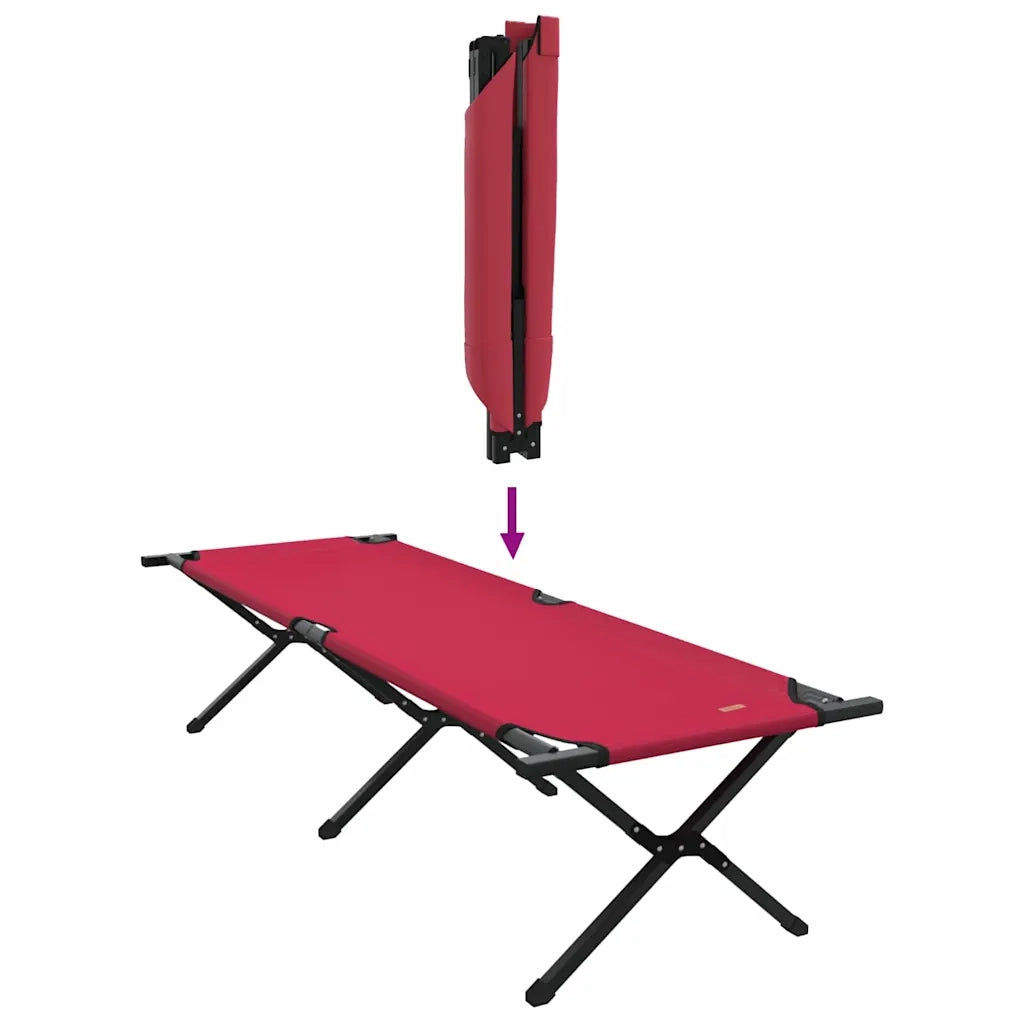 Letto da campeggio pieghevole Rosso 193 x 69 x 45 cm CFW9640398