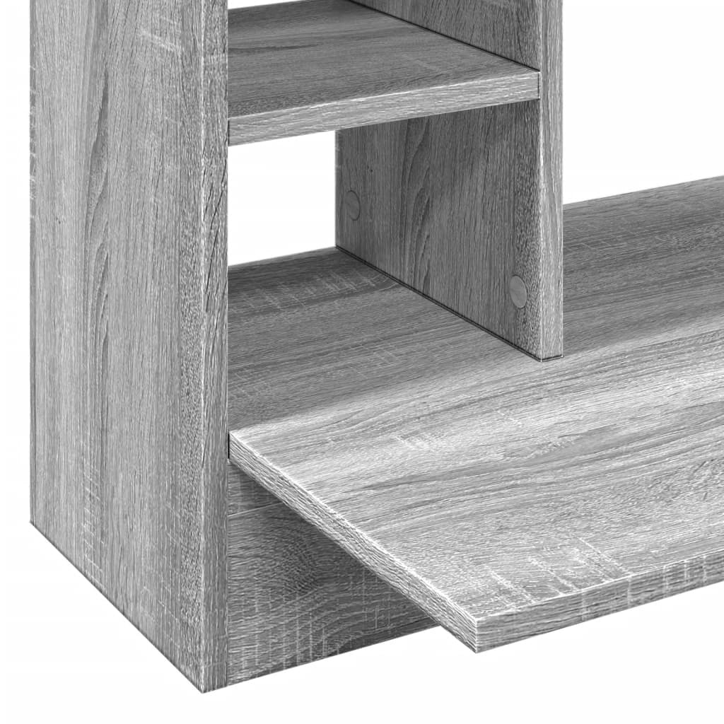 Scrivania per computer/postazione di lavoro/unità studio a parete Sonoma 105 x 48 x 75 cm legno ingegnerizzato grigio 02_0023881