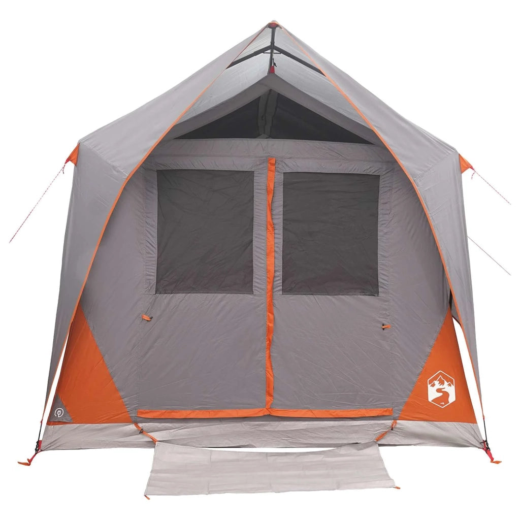 Tenda a tunnel con tetto Grigio e arancione 8 persone 42028659