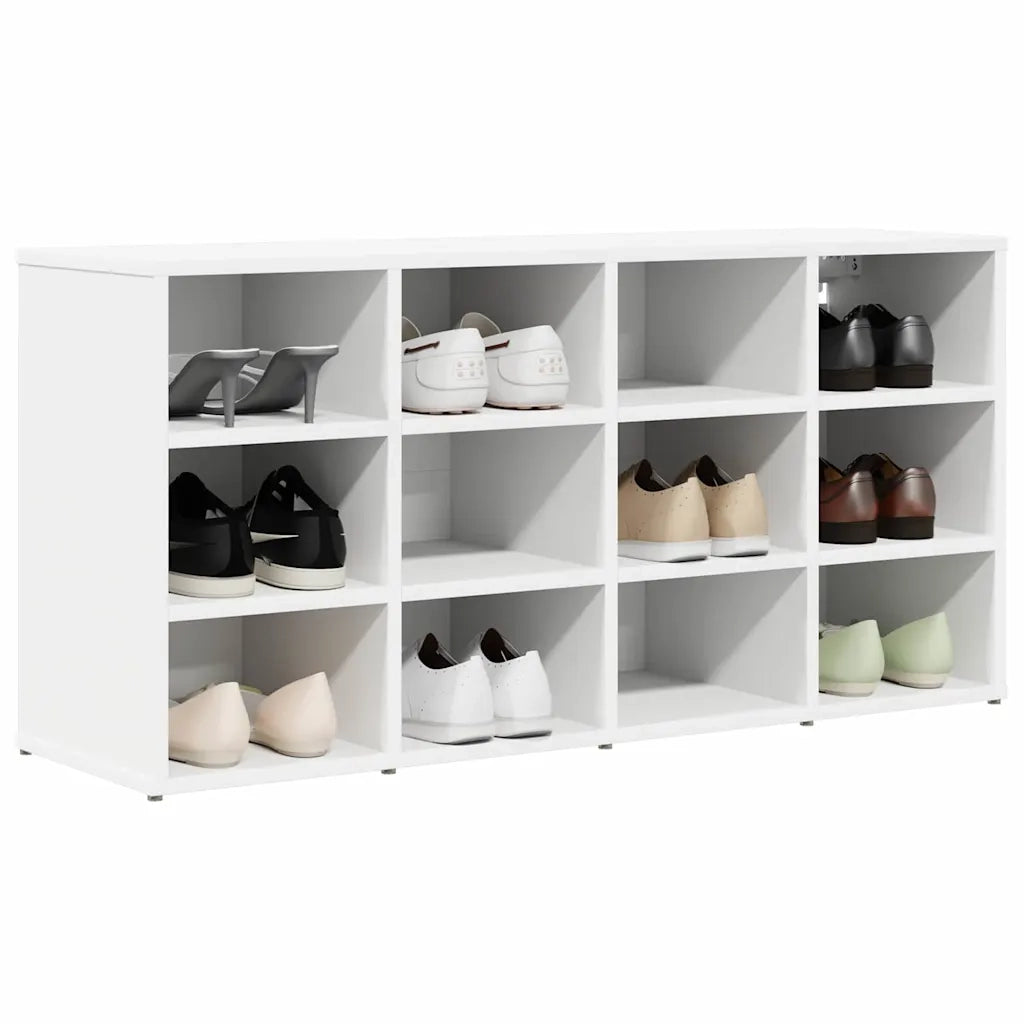 vidaXL Scarpiera Bianco 103 x 30 x 51 cm Legno multistrato