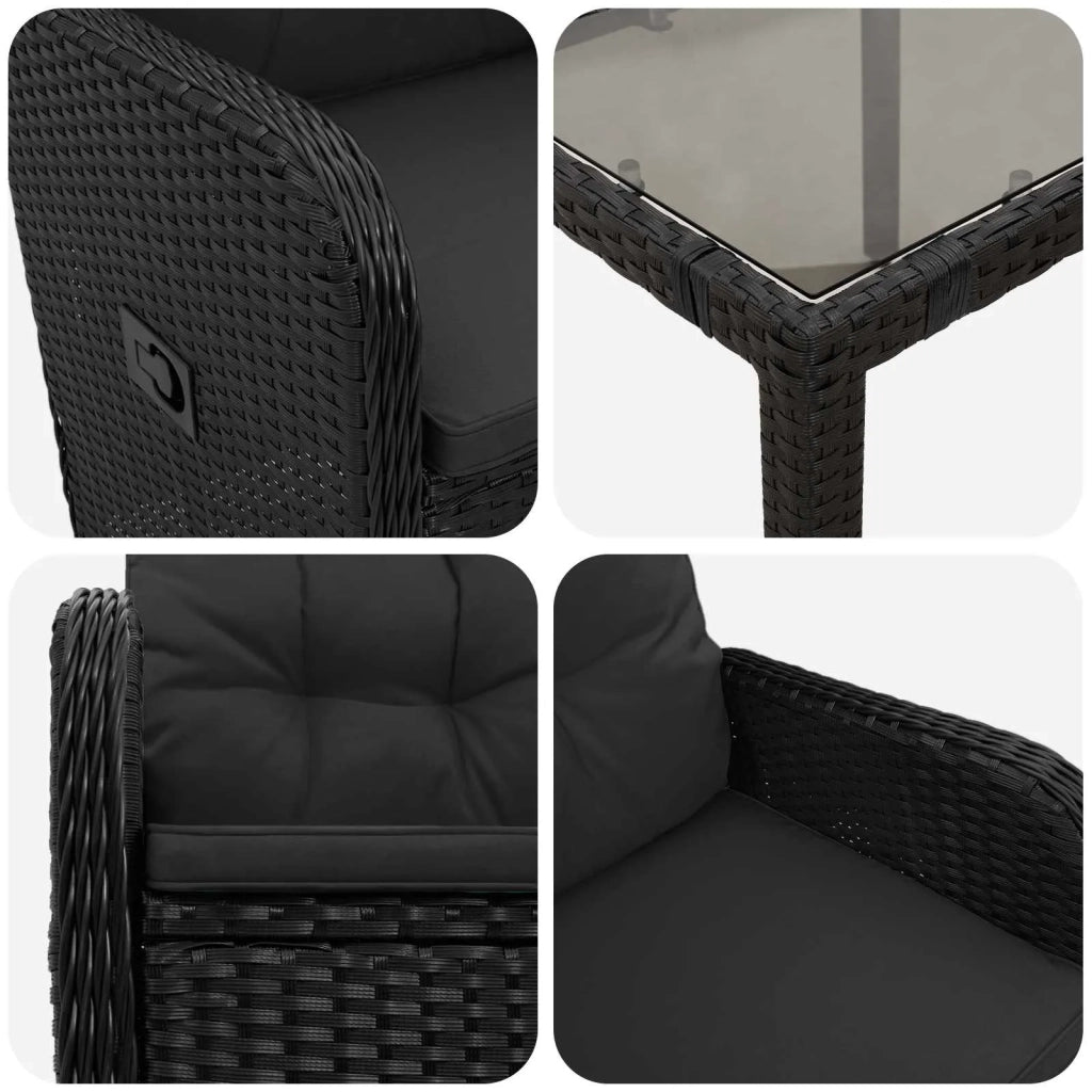 Set da pranzo per esterni con cuscino 7 pcs 3422299