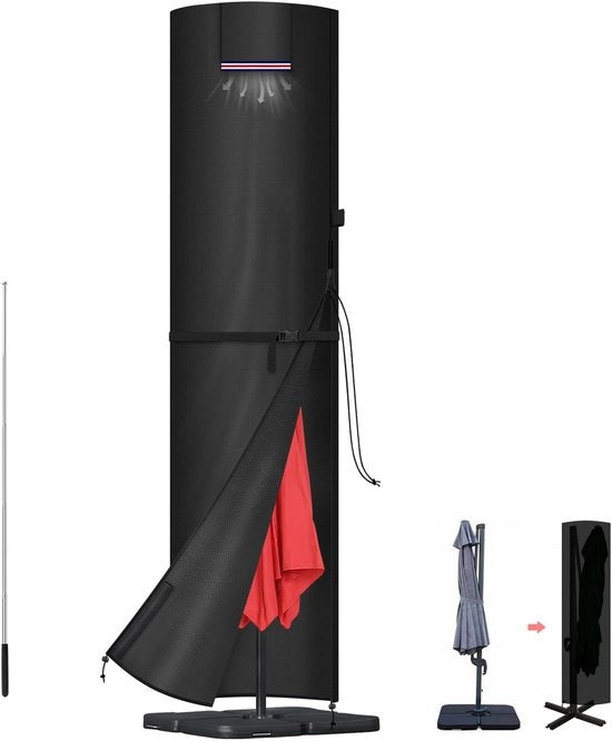 Parasole Acquatici Impermeabili - Parasole per Ombrelli a Vela - Parasole con Cinturino e Manico - Copertura Ombrello - Tela 420D Oxford - 280x60/60cm
