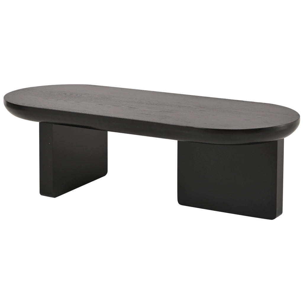 Tavolino da caffè 119;7x49;8x35;5 cm con design minimalista in MDF nero