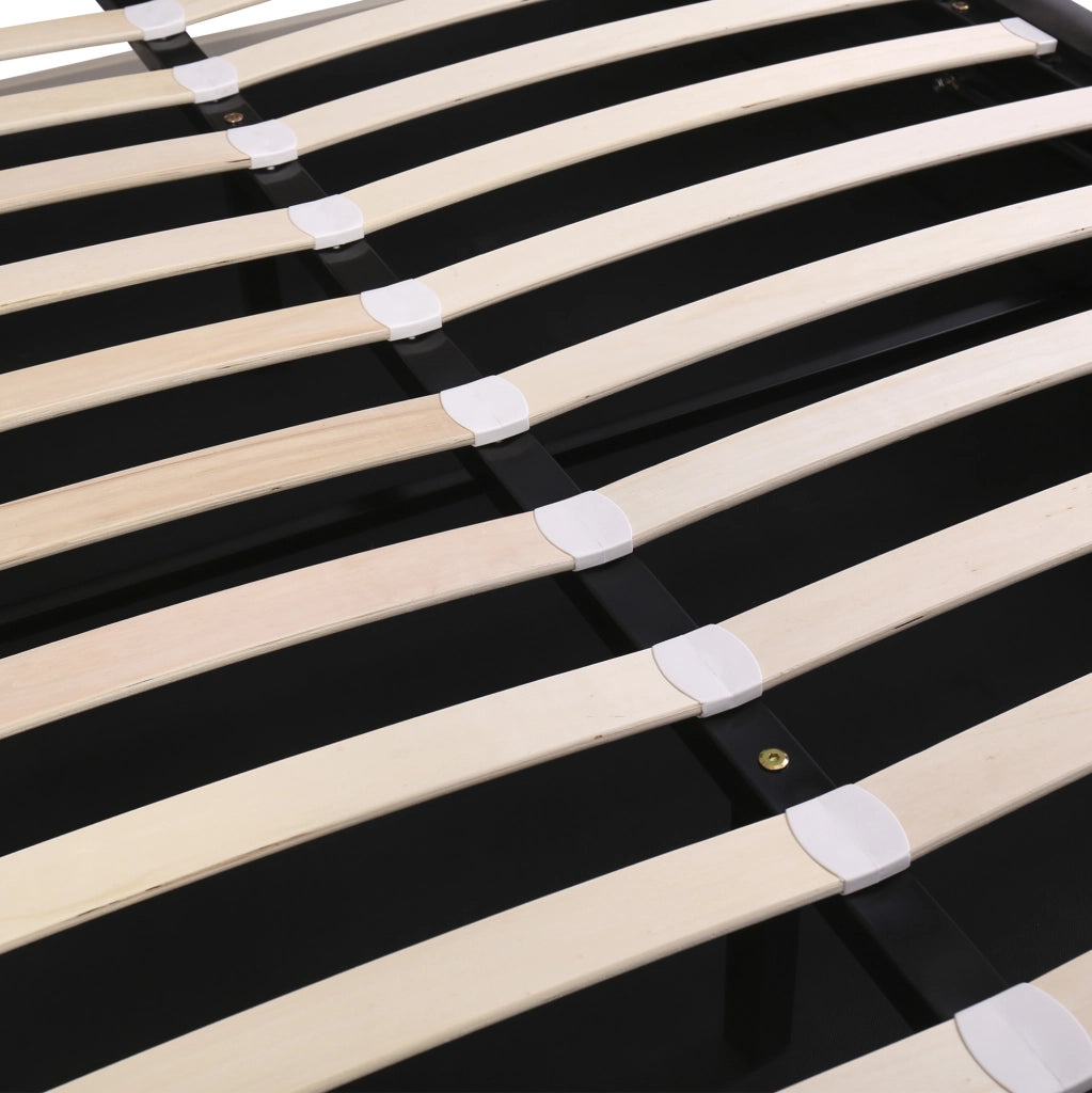 Letto imbottito 140x200 con contenitore idraulico e testiera regolabile