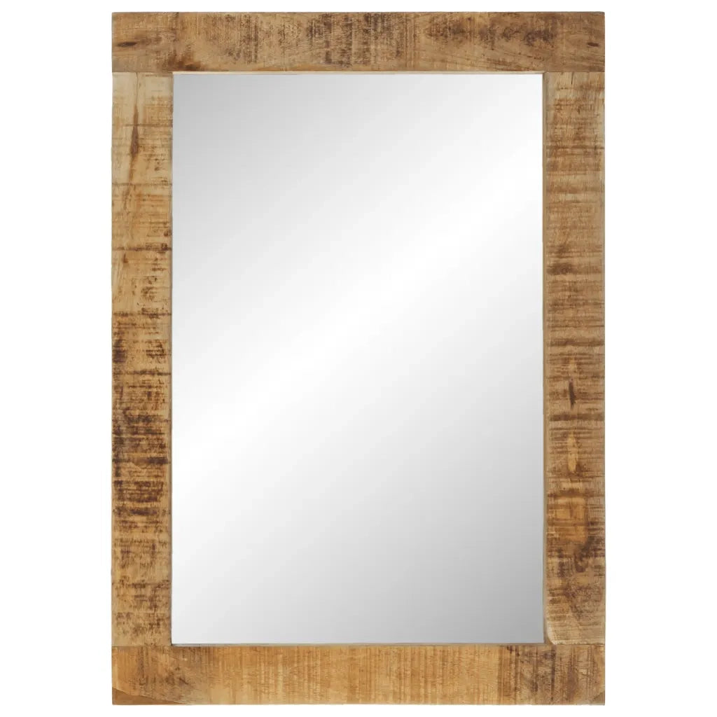 Specchio 70x50 cm in Legno Massello di Mango e Vetro 351982