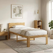 Letto Singolo con Testiera ROSTOCK Bianco 100 x 200 cm 903460