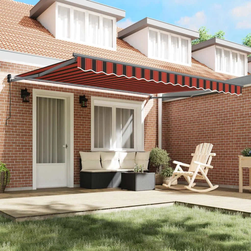 Tenda retrattile-Tenda parasole per balcone Arancione e Marrone 400 ¡Á 300 cm 292705