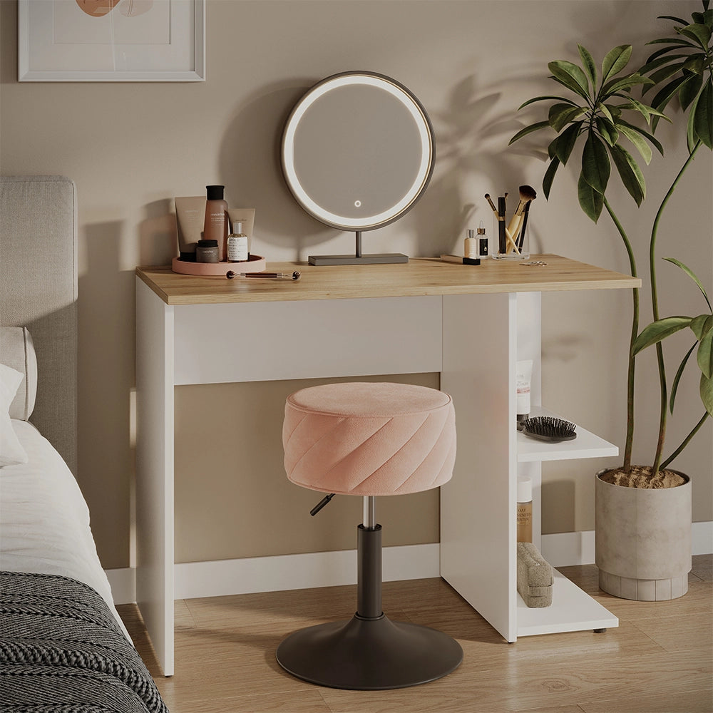 Vicco Scrivania con ripiani Bianco/Artisan 100 x 50 cm