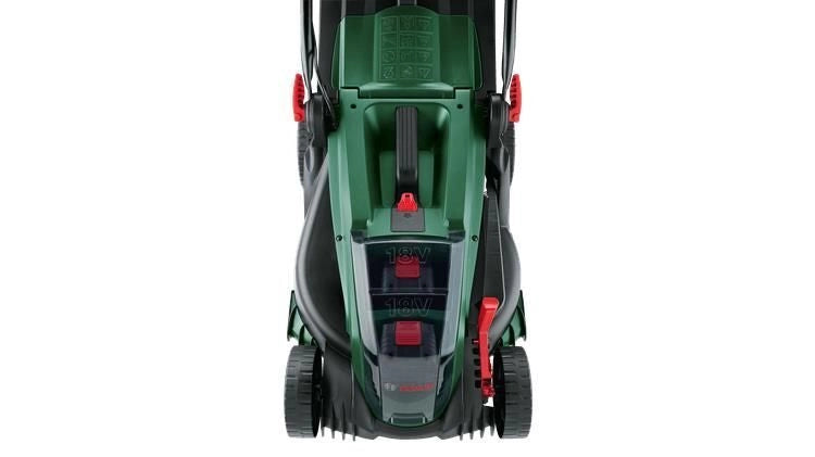 Bosch 06008B9E00 UniversalRotak Tagliaerba a spinta Batteria 2x18V 37 cm 550 m² colore Nero Verde