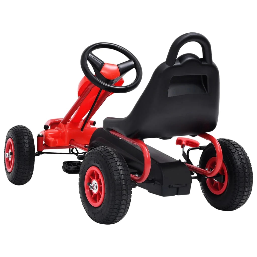 Go-kart a pedali con gomme rosse 02_0005243