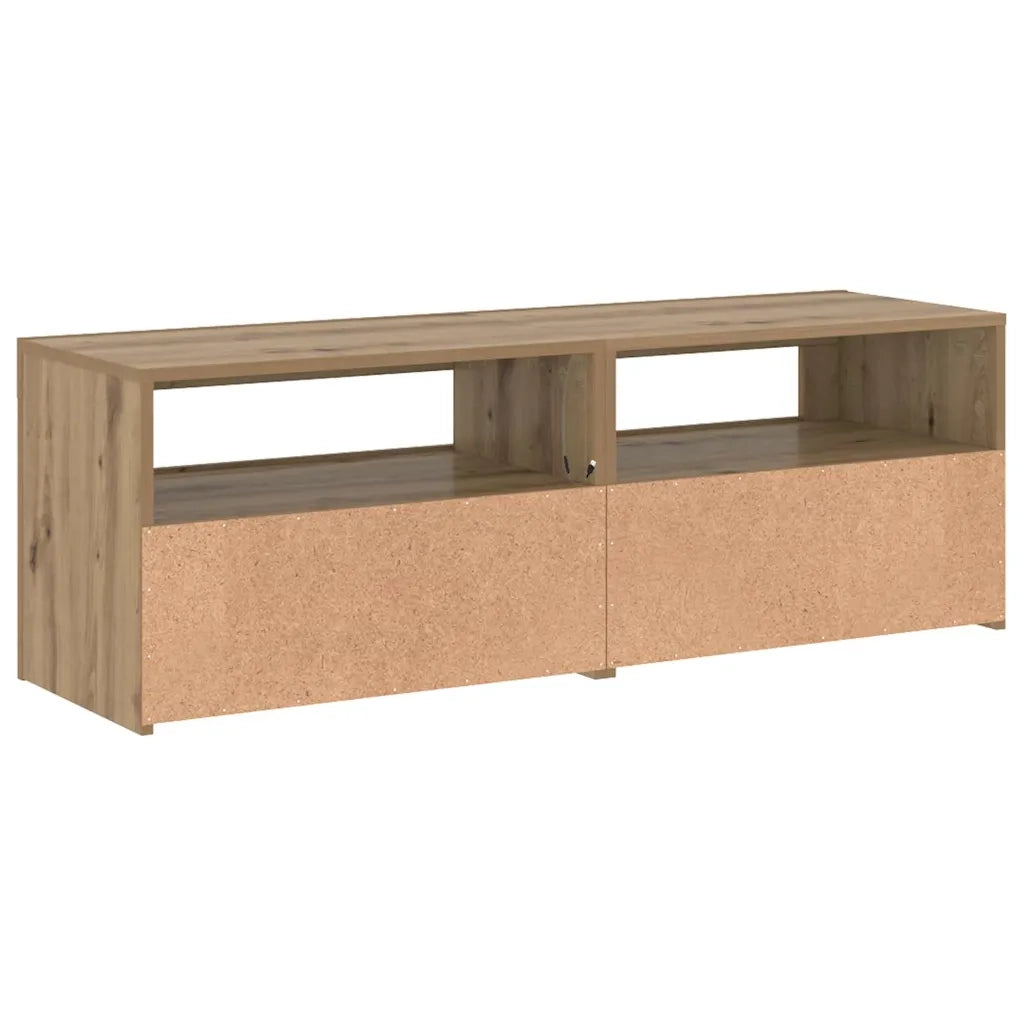 Mobile Porta TV con LED Artigianale 120x35x40 cm Multistrato 856314