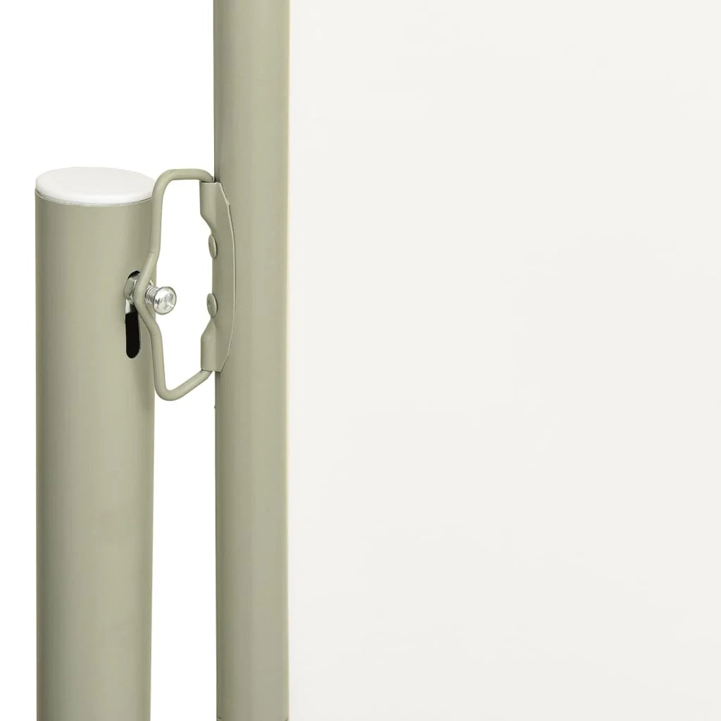 Tenda da sole laterale retrattile/schermo privacy per patio giardino terrazza balcone 117 x 600 cm crema 02_0007214