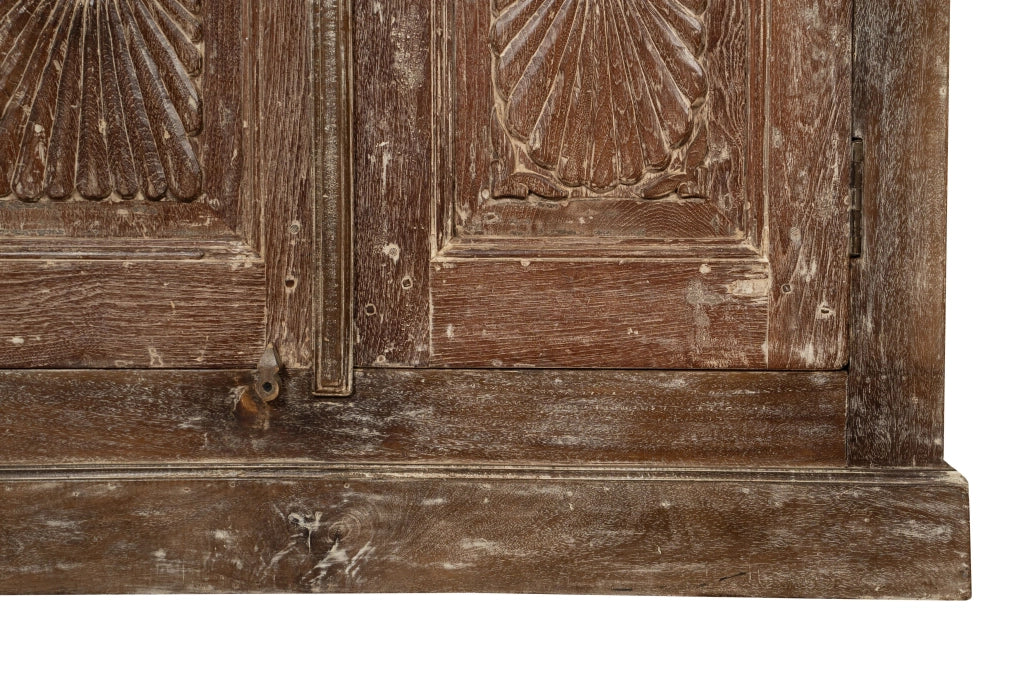 Biscottini Stipo Libreria in legno massiccio con porta antica Molto solido spazioso
