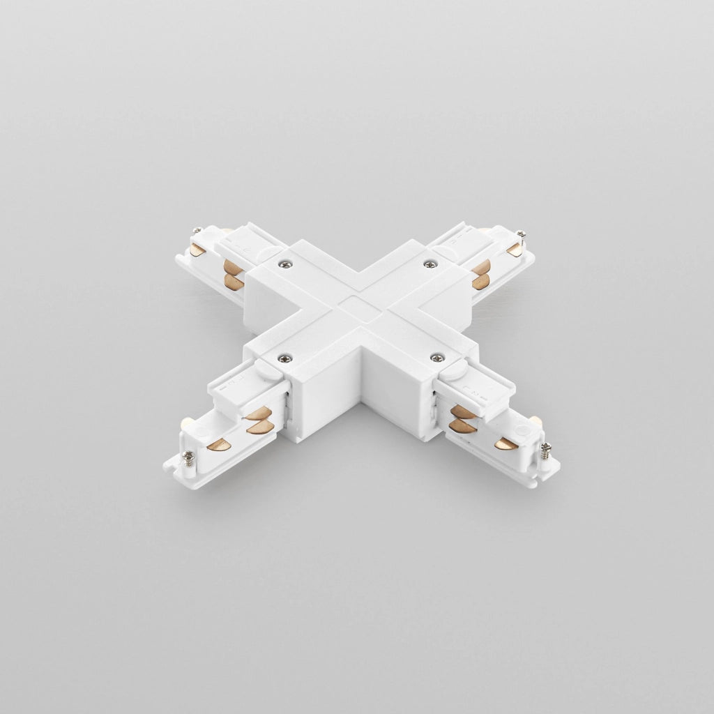 LED-RAIL-X-DA-BCO CONNESSIONE A X PER BINARIO TRIFASE RAIL BIANCO DALI 20X20CM