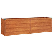 Fioriere | Cassetta per fiori | Letto Rialzato da Giardino Ruggine 160x40x45 cm Acciaio Corten