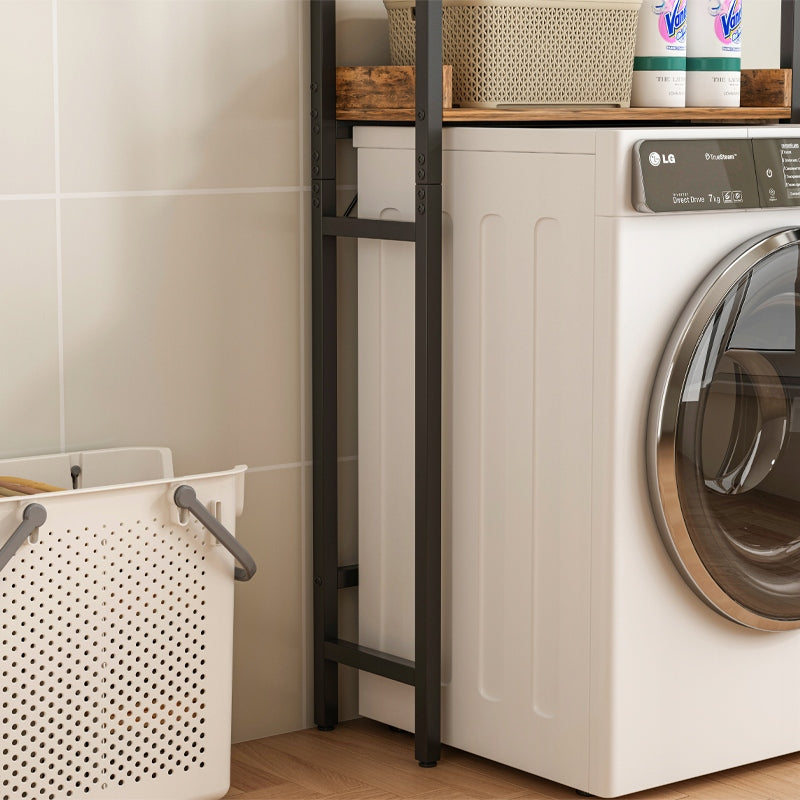 Scaffale bagno sopra WC lavatrice loft industriale ripiani 165 cm