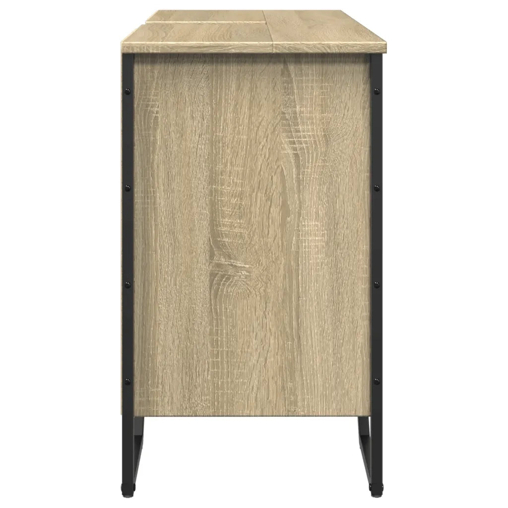 Mobile Lavabo Bagno Rovere Sonoma 91x35x60 cm in Truciolato 848660