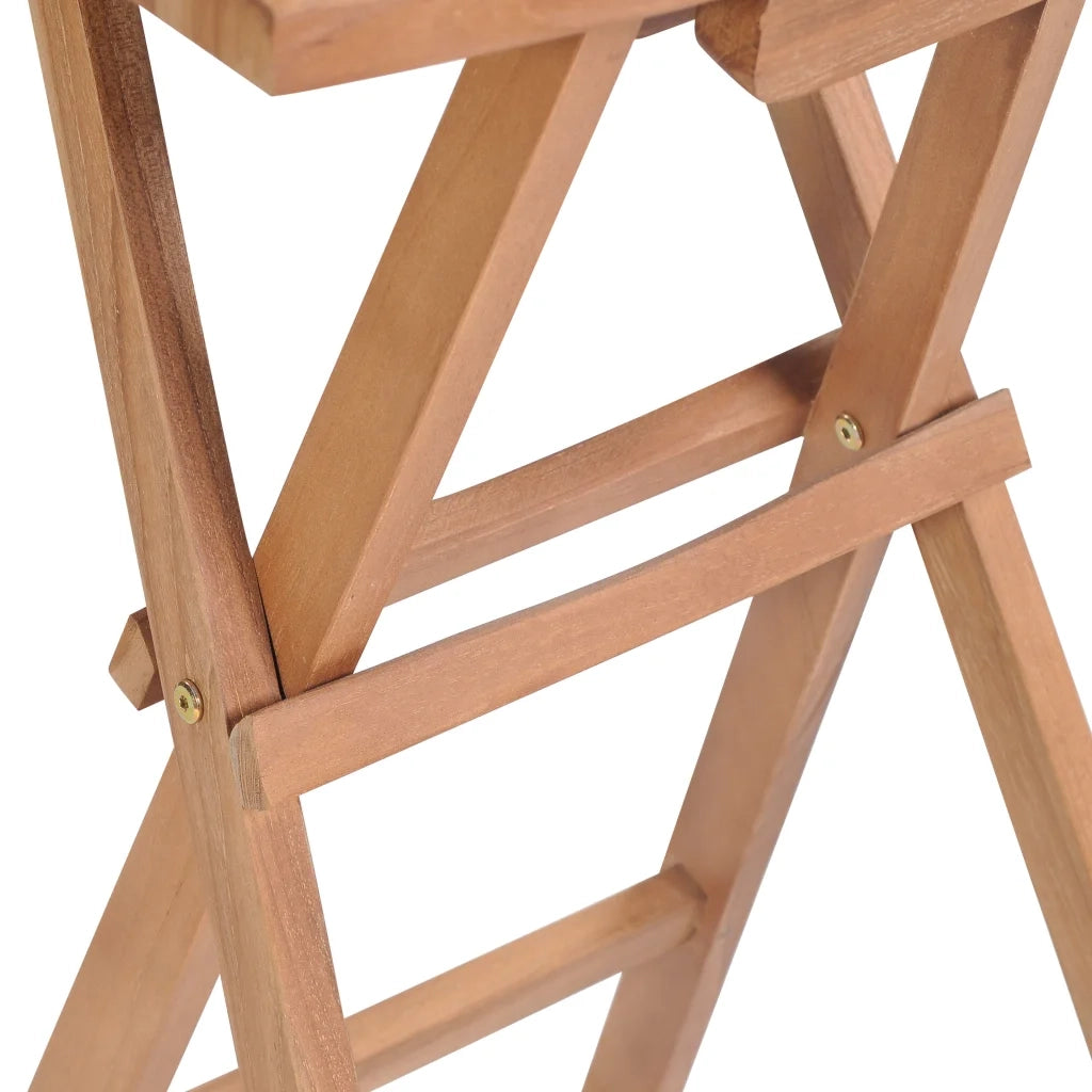 Sgabelli da Bar Pieghevoli 4 pz in Legno Massello di Teak 44728