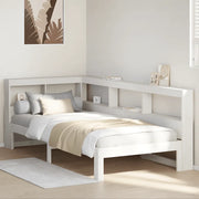 Letto con Libreria senza Materasso-Struttura Letto con contenitore 75x190 cm in Legno Pino 233718