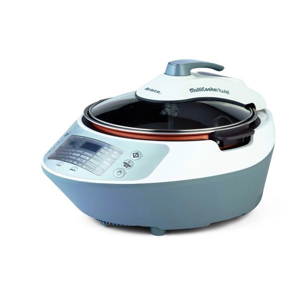 Ariete 2945 multicooker twist - pentola cuocivivande multifunzione con pala mescolatrice - 30 programmi preimpostati - 5 litri - ricettario incluso - 2945-ARI