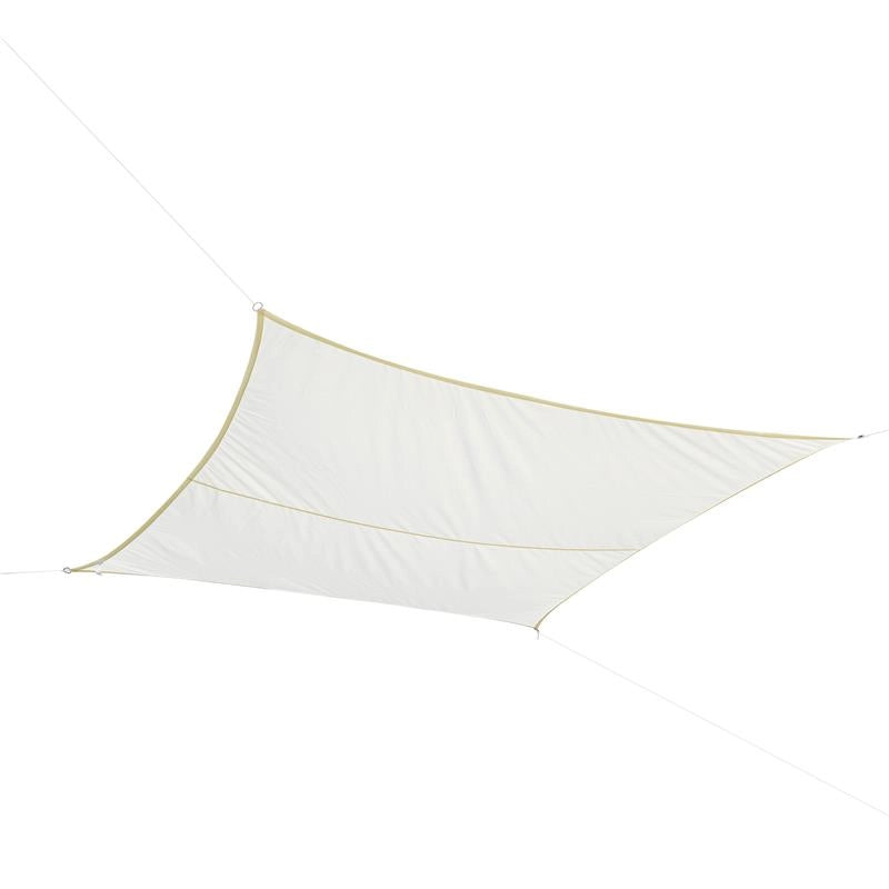 VELA OMBREGGIANTE RETTANGOLARE 3 X 4 MT COLORE BIANCO CREMA