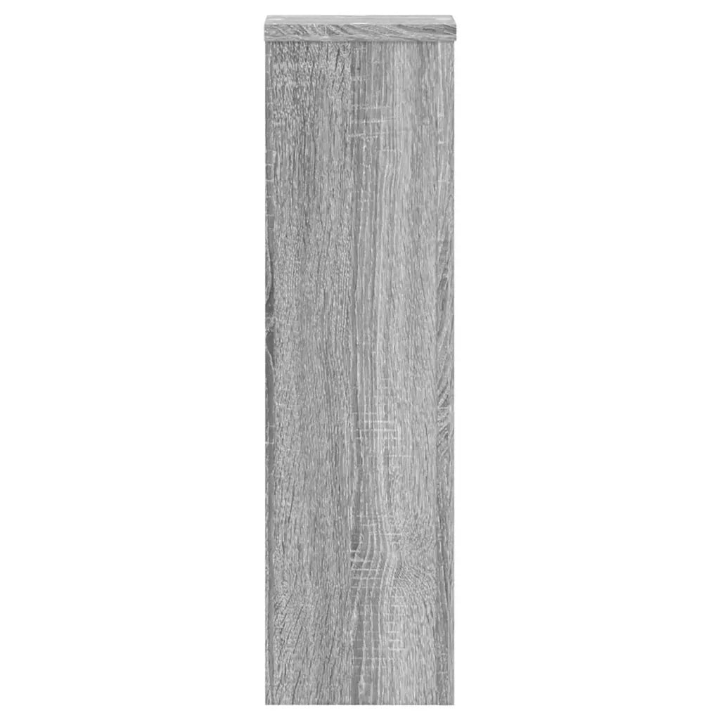 Supporti per Piante 2 pz Grigio 17x17x60 cm in Multistrato