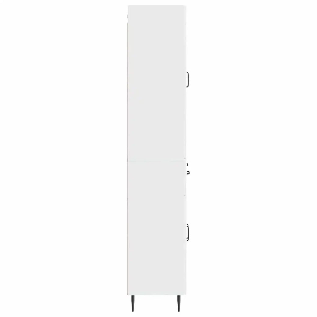 Set di armadi 2 pz Bianco Lucido Legno ingegnerizzato 3416668