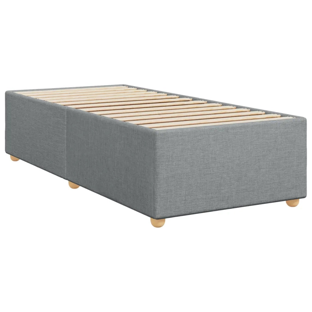 Giroletto a Molle con Materasso Grigio Chiaro 90x200 cm Tessuto 3288863