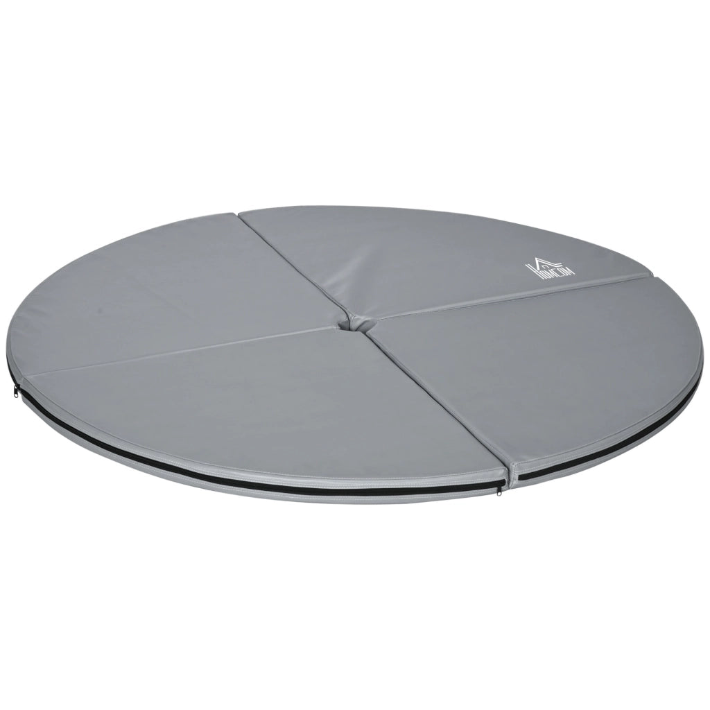 Tappetino Danza Pole Dance ¨C Xylo ¨C Rotondo 5cm Spessore Grigio Chiaro