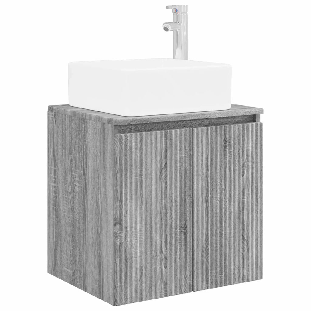Mobile Lavabo da Parete Sonoma grigio 49,5 x 41 x 63 cm 890408