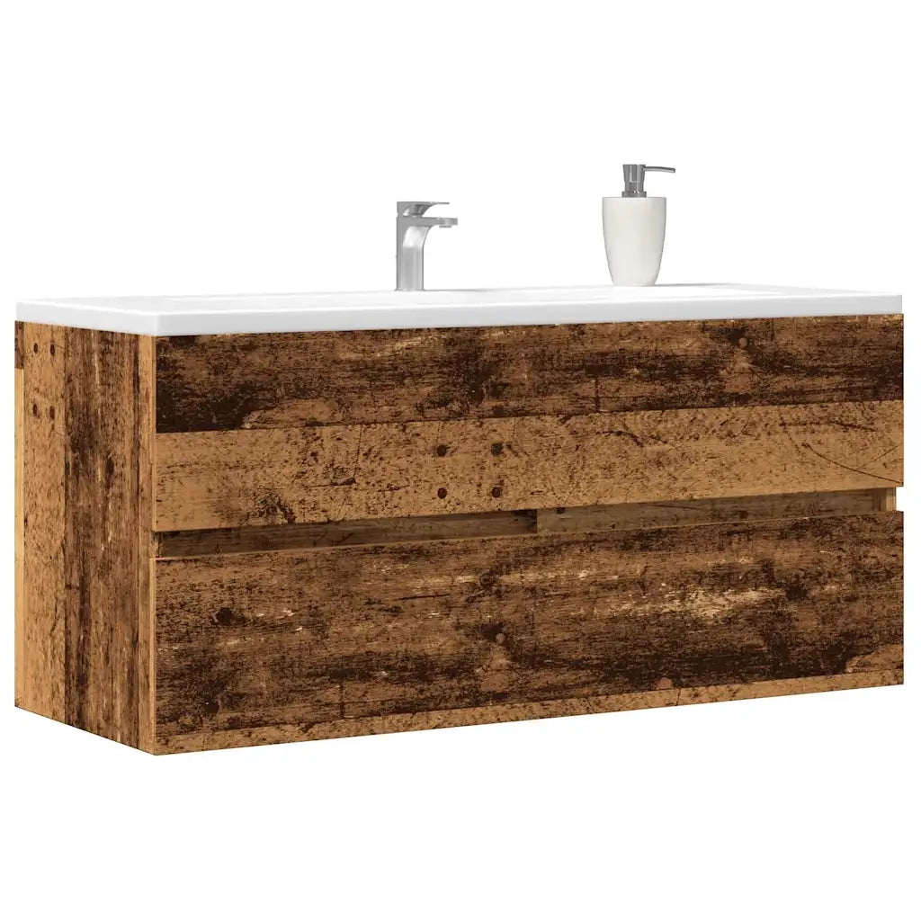 Mobile Lavabo | Armadio Lavabo Legno Antico 100x38,5x45 cm in Legno Multistrato