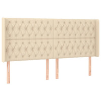 Letto a Molle Materasso e LED bianco 200x200cm in Tessuto