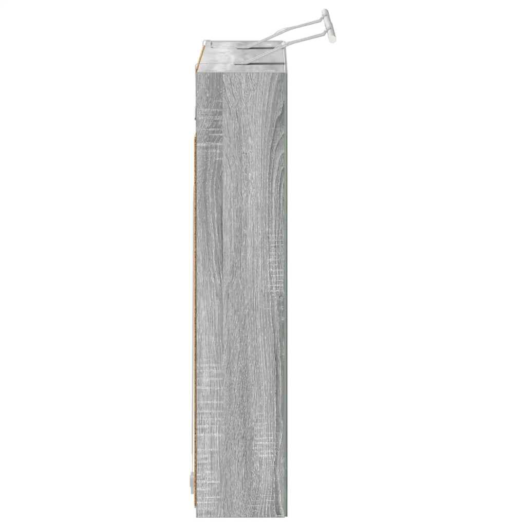Mobiletto per specchio da bagno Grigio Sonoma 80 x 14.5 x 70 cm 889116