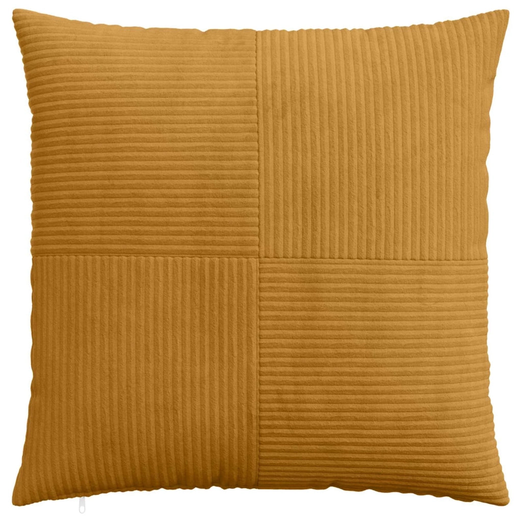 Federa 6 pcs ALMELO Giallo 65 x 65 cm corduroy 915508