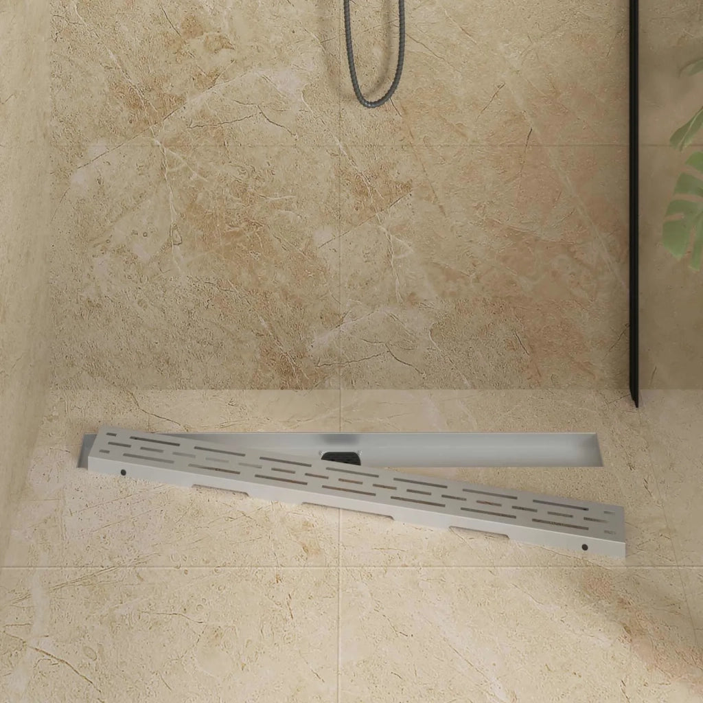 Scarico doccia con copertura in vetro e sifone a 360° 90 cm 42015983