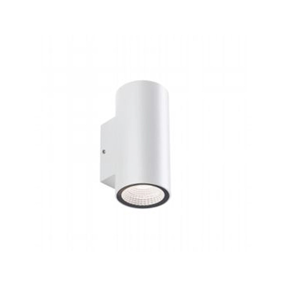 Applique Da Esterno Moderna Sino Alluminio E Vetro Bianco Led 3+3W 4000K
