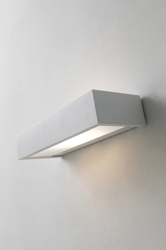 OPTIMA Applique da parete biemissione lineare in alluminio spazzolato, attacco R7s78, IP20, 100W, per illuminazione d'interni - Rossini Group