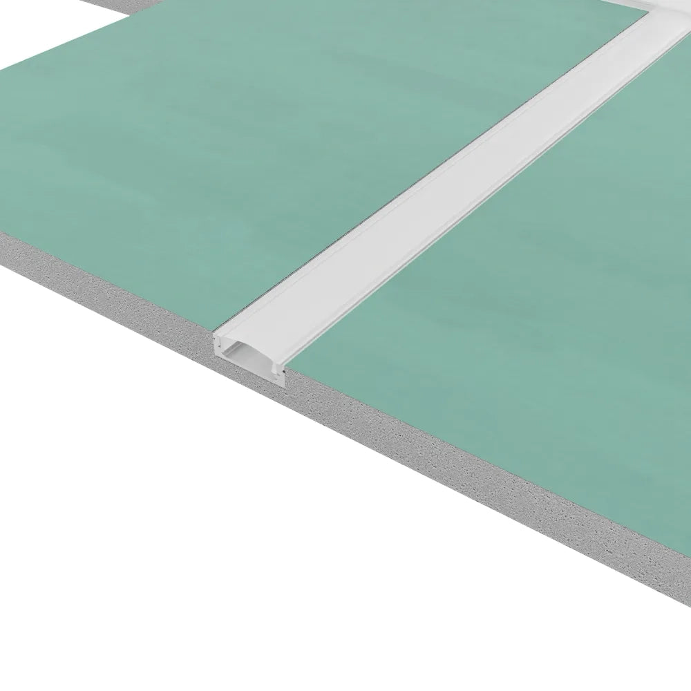 Cartongesso con profilo in alluminio integrato "X" resistente all'umidità