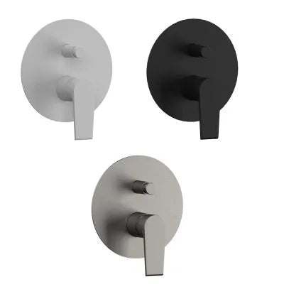 Miscelatore doccia incasso nero opaco con deviatore Mariani serie Artic
