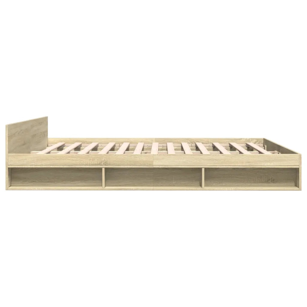 Giroletto Cassetti Rovere Sonoma 180x200 cm Legno Multistrato 3280729