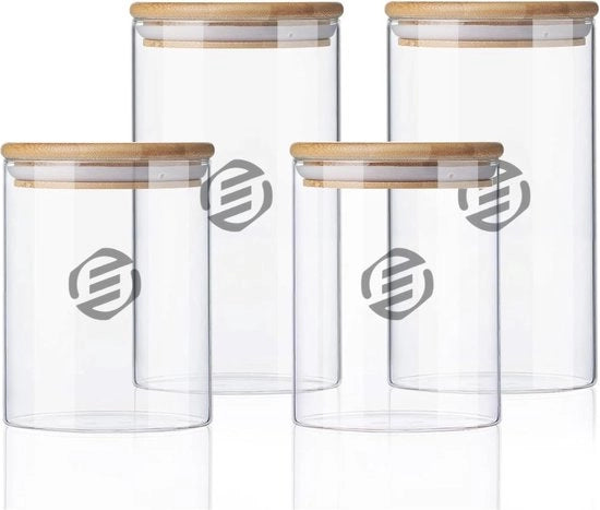Set di Overnight Oats in Jar di Mason - Muesli - Bicchieri di Cottura per Havermut - Kit - Fondamentale per la tua colazione