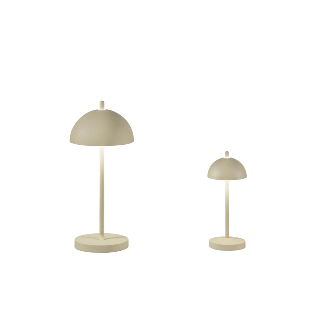 LAMPADA DA TAVOLO RICARICABILE LED PARTY CREMA 2,5W 350LM 3000K DIMMERABILE IP44 13x30CM
