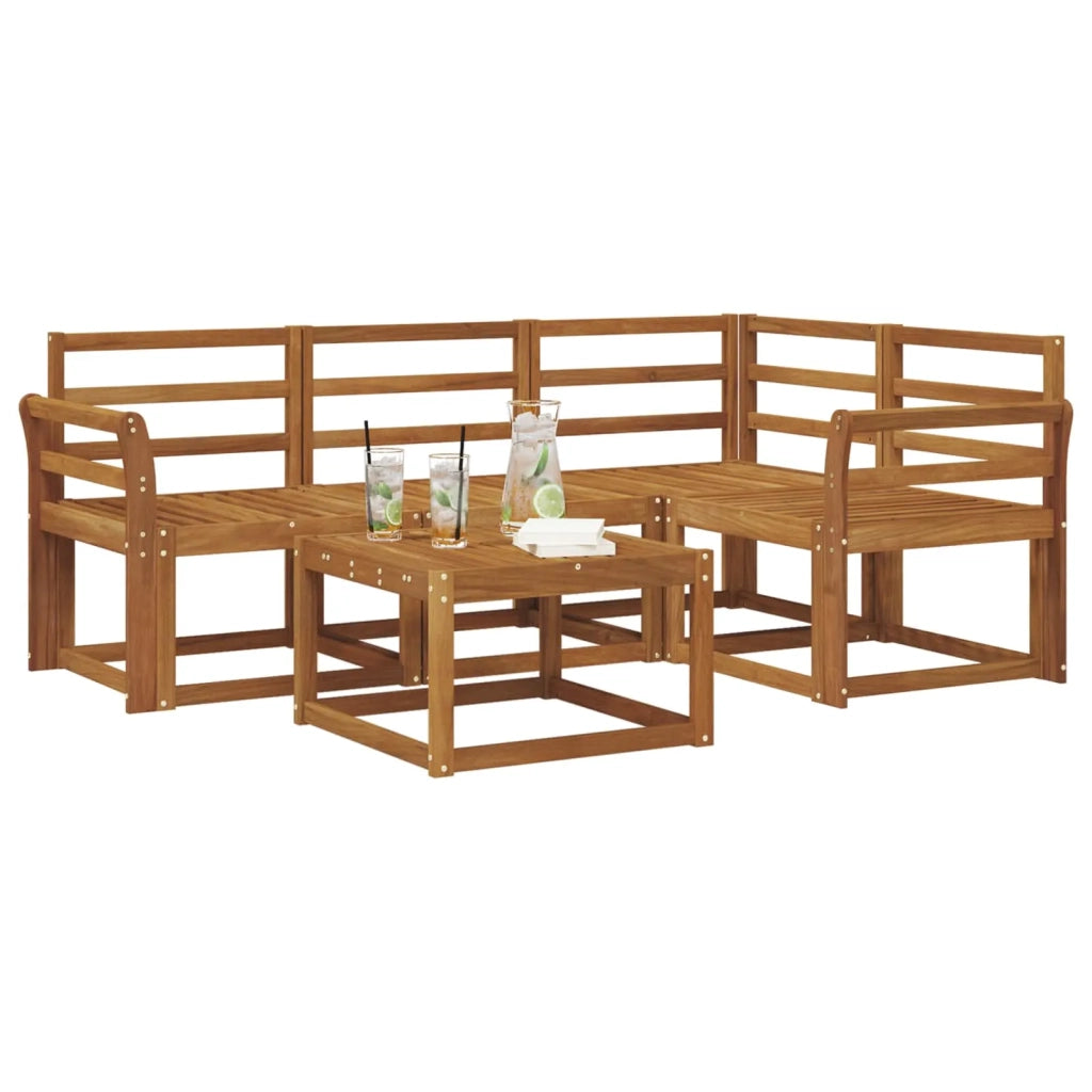Set di divani da esterno 5 pcs Naturale