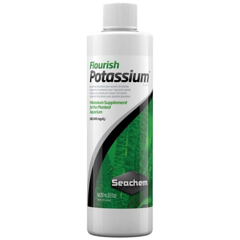 Seachem Flourish Potassium - Integratore di Potassio per Acquari d'acqua Dolce con Piante Formato: 250 ml