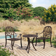 Set da Bistrot 3 pz in Alluminio Pressofuso Bronzo 3070565