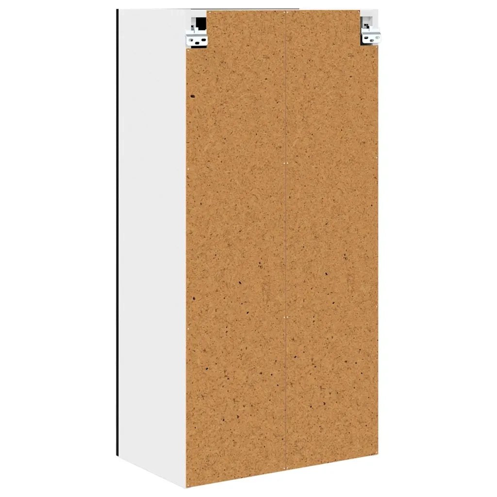 Armadio pensile con porta Rovere Nero e Bianco 50 x 31 x 100 cm 884347